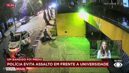 Polícia evita assalto em frente a universidade na Grande SP