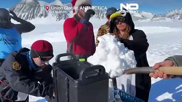 Ледяной марафон в Антарктиде - самый холодный забег в мире