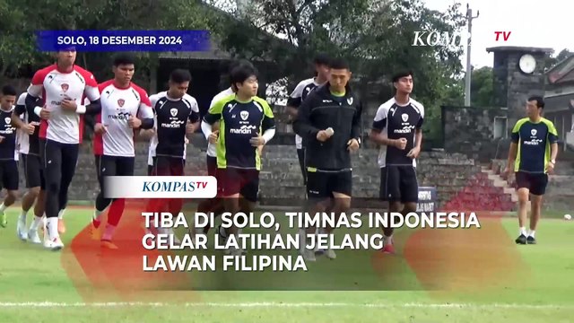 Tiba di Solo, Timnas Indonesia Langsung Gelar Latihan Jelang Hadapi Filipina di Piala AFF 2024
