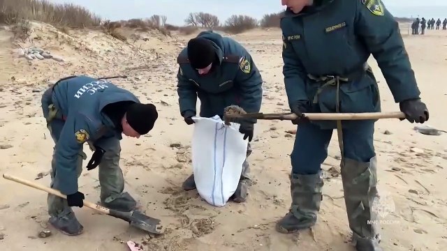 Vazamento de petróleo russo no Mar Negro polui 49 km de praias