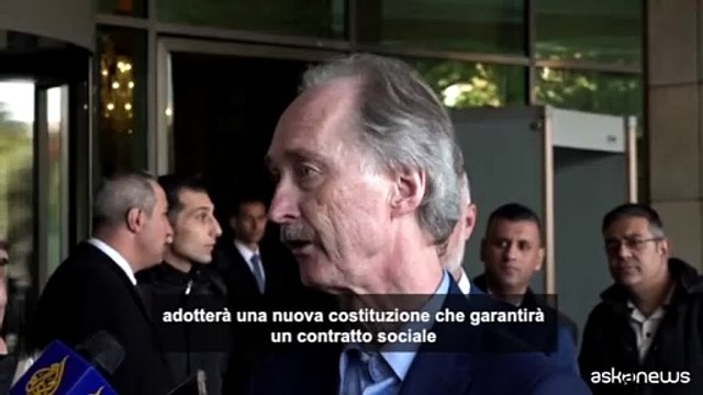 L'inviato ONU in Siria: elezioni libere e giuste dopo la transizione