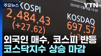 돌아온 외국인에 코스피 2,480선 회복...코스닥도 상승 / YTN