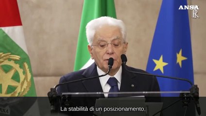 Mattarella: "Il diritto d'asilo e' stabilito dalla Costituzione"