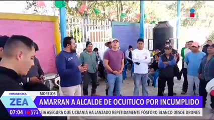 Amarran al alcalde de Ocuituco porque no dio cuentas de las obras que prometió
