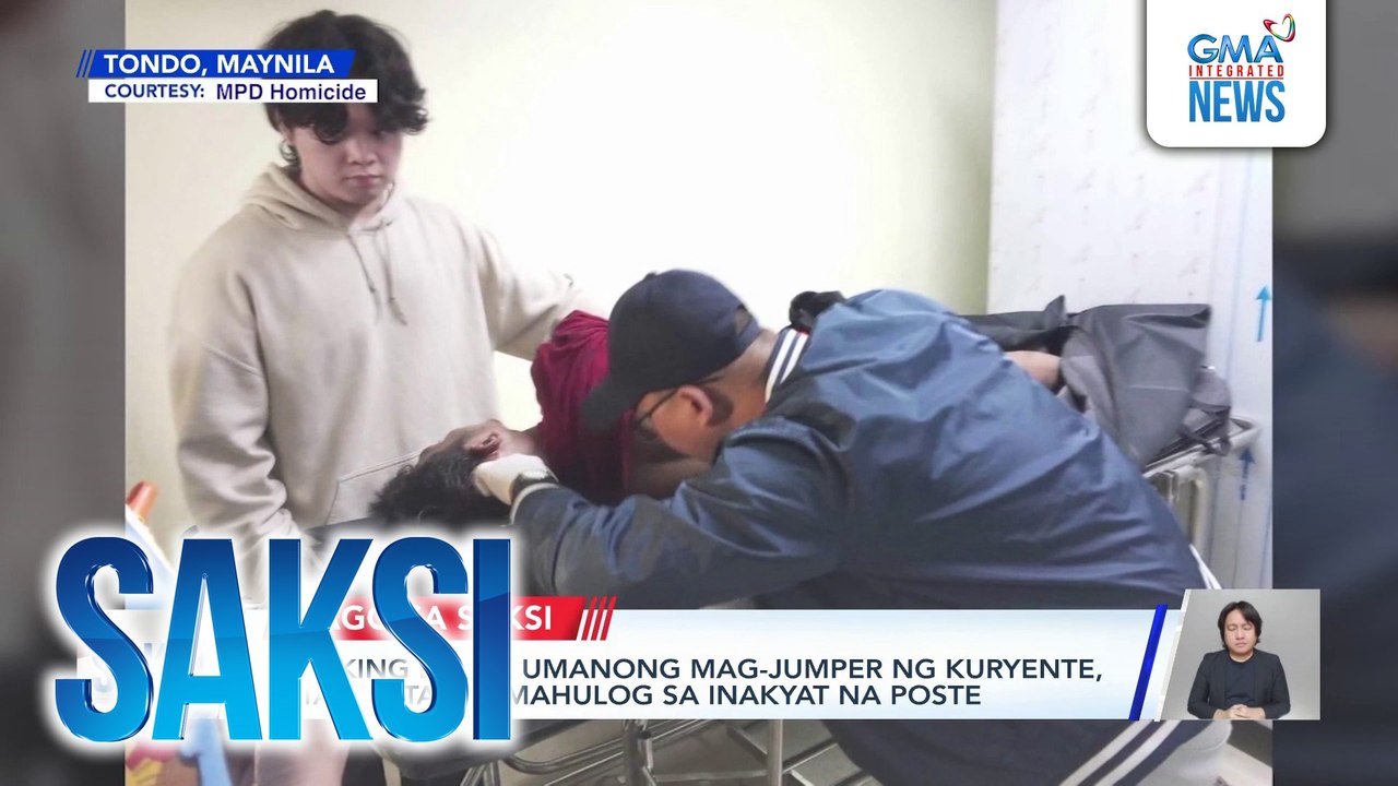 Lalaking balak umanong mag-jumper ng kuryente, patay matapos mahulog sa inakyat na poste | Saksi