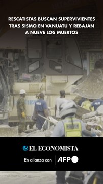 Rescatistas buscan supervivientes tras sismo en Vanuatu y rebajan a nueve los muertos