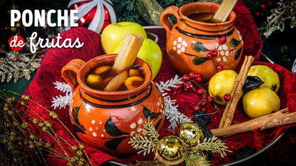 Receta de ponche de frutas navideño, fácil y delicioso
