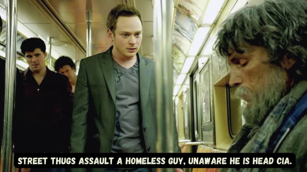 Street thugs assault a homeless guy, unaware he is CIA Head | Person of Interest Movie(2011)