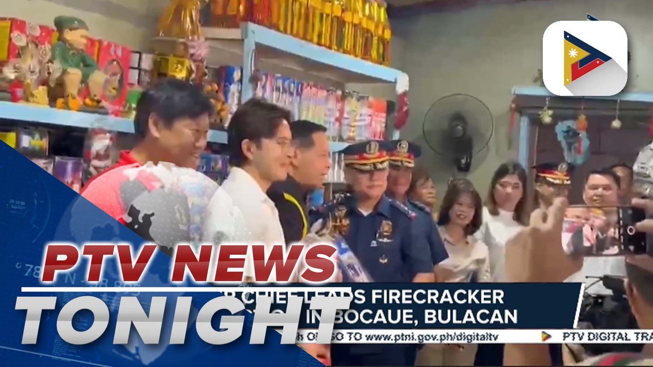 PNP chief leads firecracker inspection in Bocaue, Bulacan