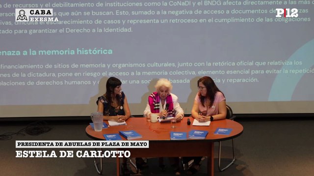 Llamamos al mundo a que mire lo que está sucediendo : Estela de Carlotto sobre el nuevo informe de DD.HH. sobre políticas en Argentina