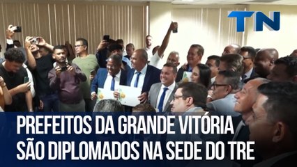 Prefeitos da Grande Vitória  são diplomados na sede do TRE