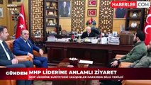 Suriye'deki Türkmen komutanlardan Bahçeli'ye ziyaret