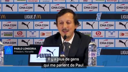 Longoria : "Pogba ? Plutôt des spéculations"