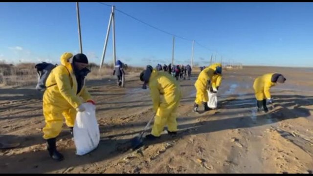 Russia, 50 chilometri di spiagge sul Mar Nero contaminate dal petrolio