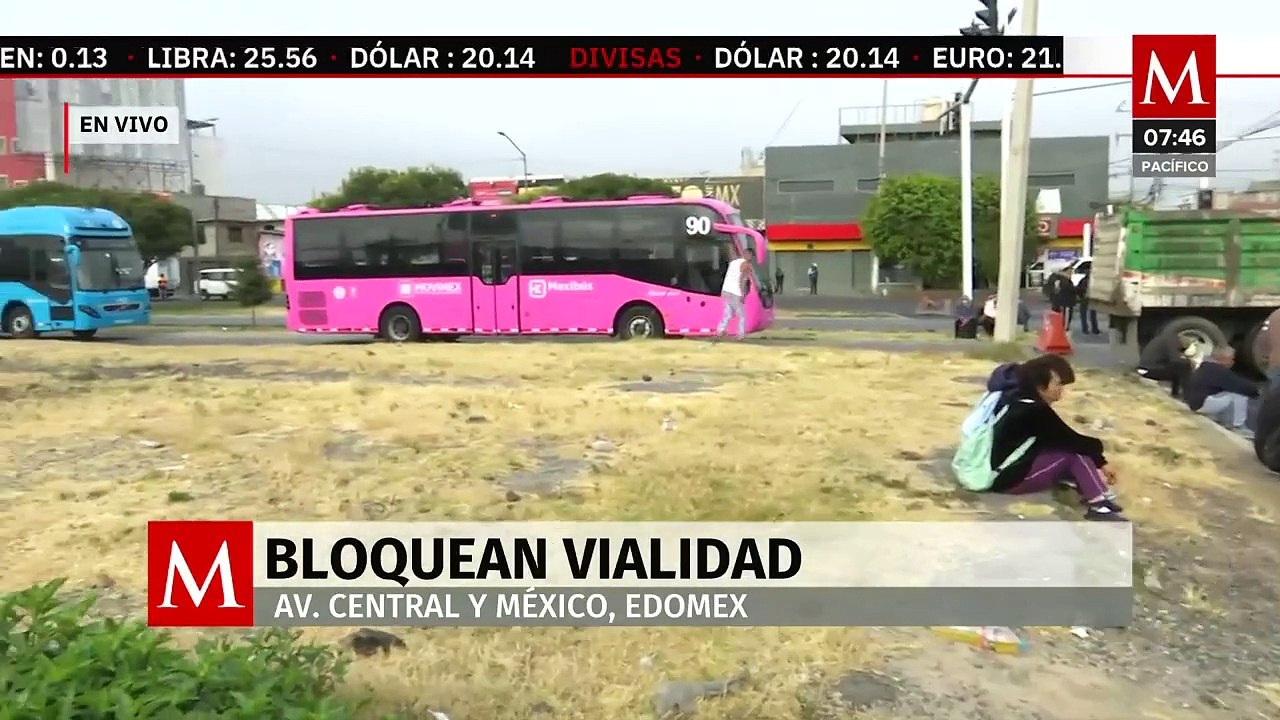 Trabajadores del SUTEYM realizan bloqueos en Ecatepec por falta de pagos