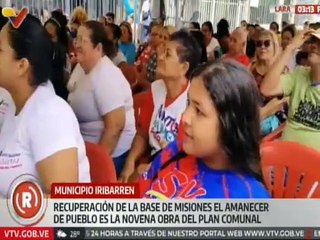 Lara | Gobierno regional recupera Base de Misiones del municipio Iribarren