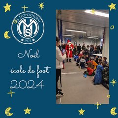 Arrivée du Père Noël à l'école de foot