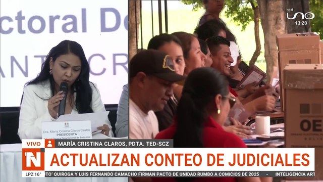 actualización conteo de votos scz