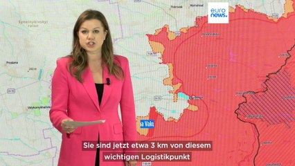 Russische Truppen rücken auf Pokrowsk in der Ostukraine vor