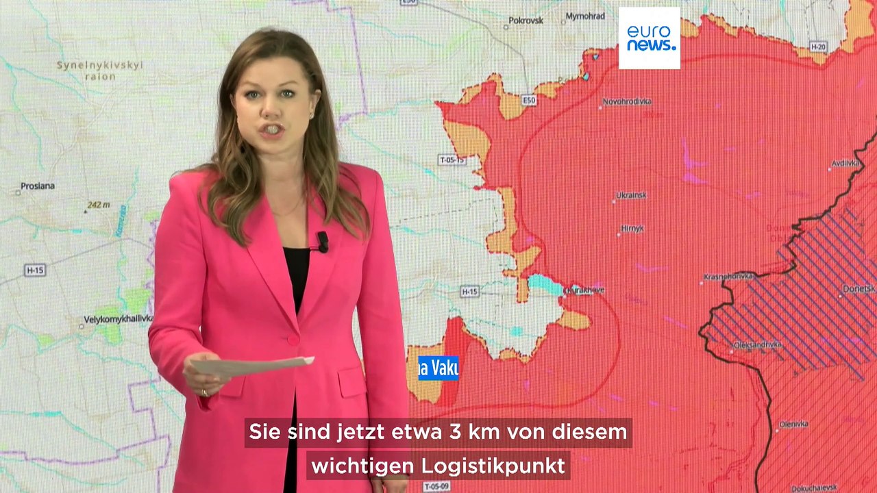 Russische Truppen rücken auf Pokrowsk in der Ostukraine vor