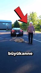 Arabaya Meydan Okuyan Nine 🚘👵