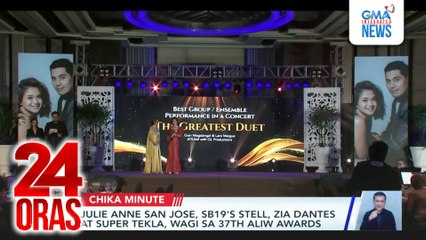 Mga kapuso na nagwagi sa 37th Aliw Awards ; Sepanx is real para kay Sanya Lopez dahil sa "Pulang Araw" atbp | 24 Oras