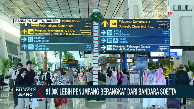 Libur Nataru, Begini Pantauan Bandara Soakrno-Hatta dan Kualanamu yang Mulai Dipadati Pemudik