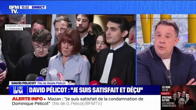 Je dis de temps en temps 'papa' mais c'est Dominique Pélicot , confie David, le fils de Gisèle et Dominique Pélicot