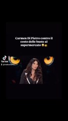 Carmen di Pietro contro le buste a pagamento al supermercato