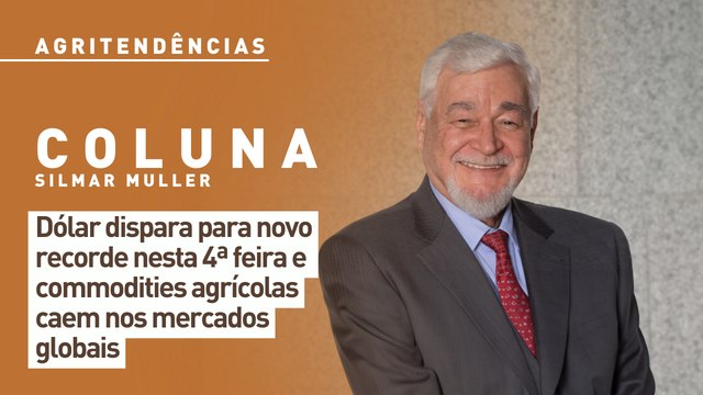 Dólar dispara para novo recorde nesta 4ª feira e commodities agrícolas caem nos mercados globais
