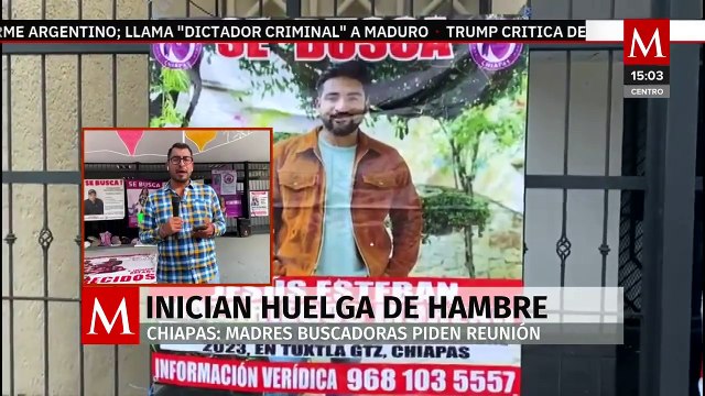 Colectivo Madres en resistencia inicia huelga de hambre en el Palacio de Gobierno de Chiapas