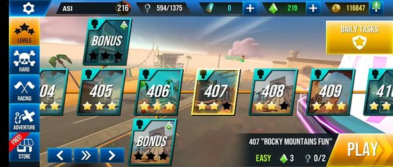 Stunt Car Extreme - Level 407 "ROCKY MOUNTAINS FUN" BY ARTURIO