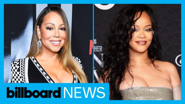 Rihanna’s Special Present From Mariah Carey At Her Christmas Concert | Billboard News