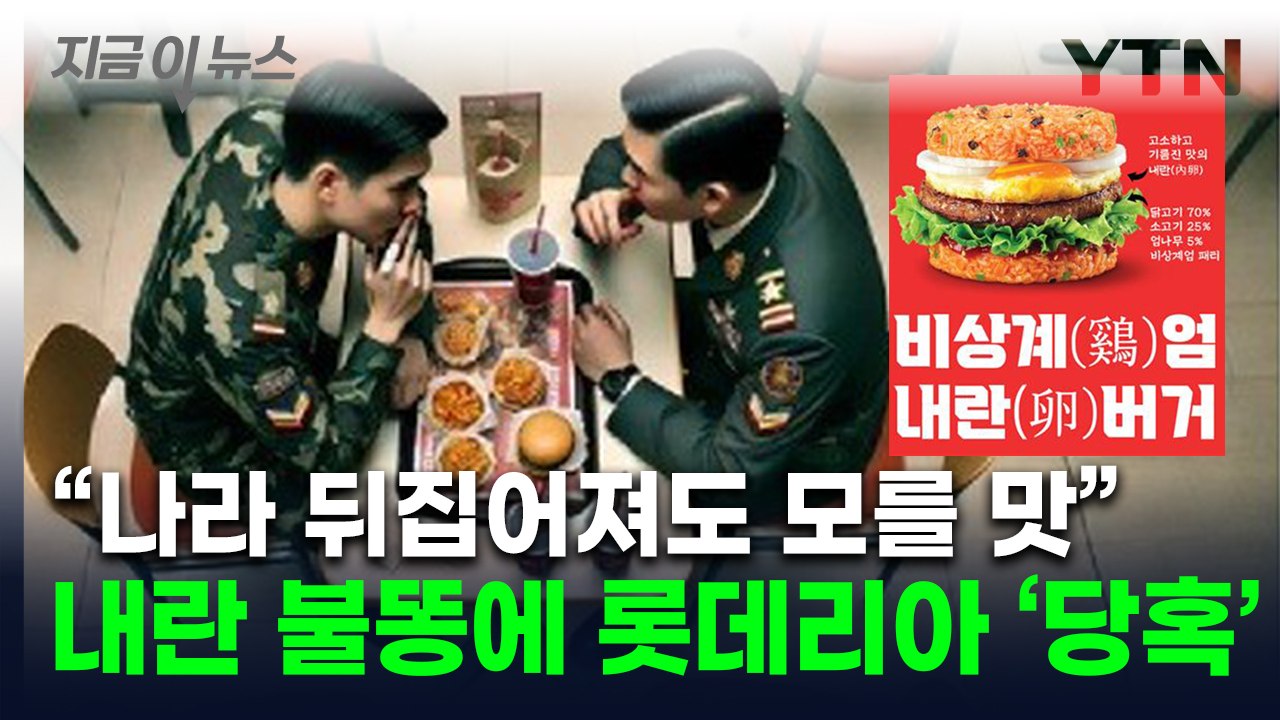 "감튀 먹으며 계엄 모의"...졸지에 '내란 맛집' 된 롯데리아 당혹 [지금이뉴스]...