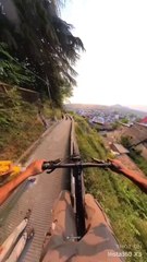 Cycling stunt on streat