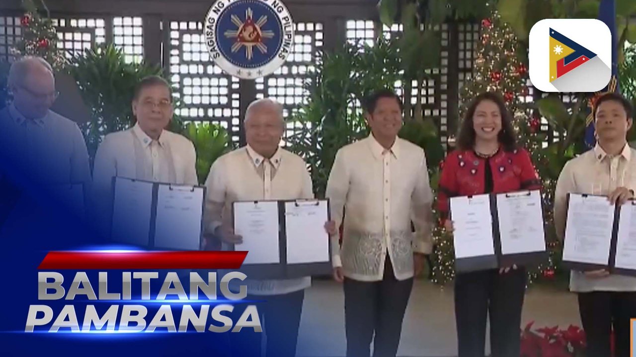 PBBM, dumalo sa ceremonial signing ng 5 infrastructure projects ng DOTr