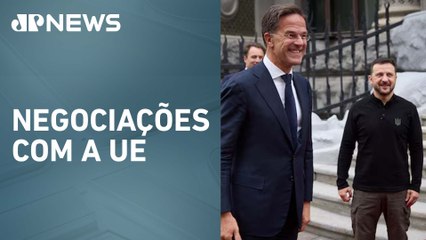 Zelensky se reúne com líder da Otan em Bruxelas