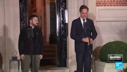 Presidente de Ucrania se reúne con el jefe de la OTAN previo a la llegada de Trump a la Casa Blanca