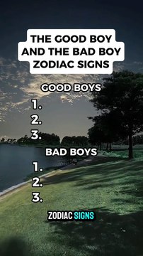 Good Boy & Bad Boy Zodiac Signs #astrology #astro #zodiac #zodiacsigns #horoscope