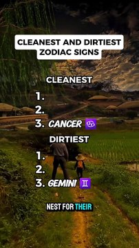 Cleanest & Dirtiest Zodiac Signs #astrology #astro #horoscope #zodiac #zodiacsigns