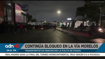 Se cumple 12 horas de bloqueo por parte de trabajadores del municipio de Ecatepec