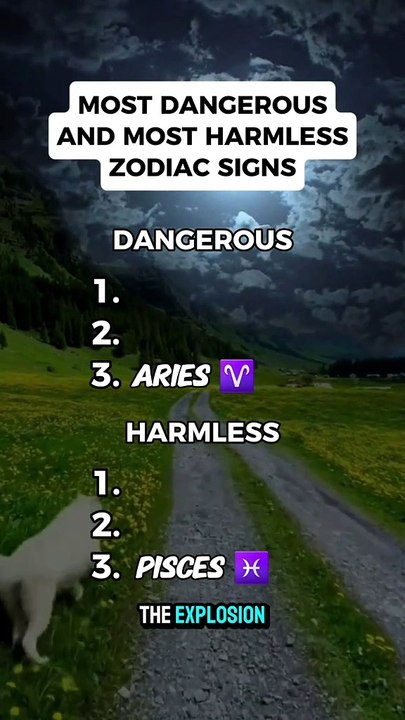Most Dangerous & Most Harmless by Zodiac Signs #zodiac #zodiacsigns #astrology #astro #horoscope