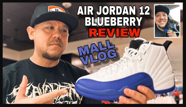 Air Jordan 12 Blueberry HYPE IS REAL! Sneaker Shopping Mall Vlog (I got a new Dog)