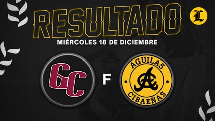 Resumen Gigantes del Cibao vs Águilas Cibaeñas 18 de Diciembre del 2024