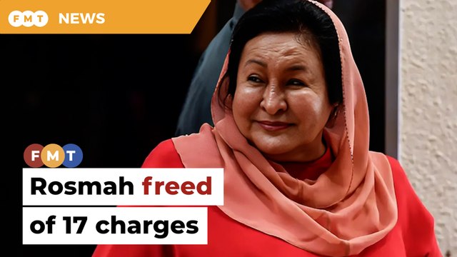 Rosmah freed of 17 money laundering, tax evasion charges