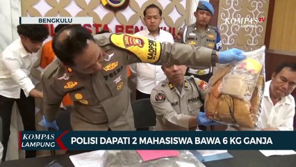 Detik-Detik Polisi Dapati 2 Mahasiswa Bawa 6 Kg Ganja