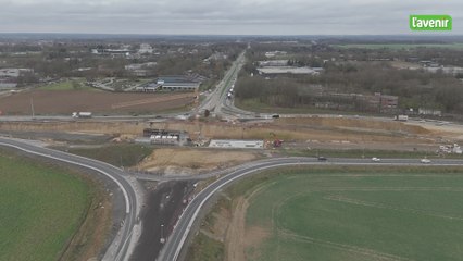 Le Brabant wallon vu du ciel : L’avancement l'impressionnant chantier du carrefour de Mont-Saint-Guibert