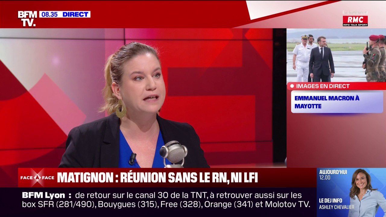 Mathilde Panot: "Je crois que l'ensemble du Nouveau Front populaire se retrouvera sur le vote de la motion de censure"