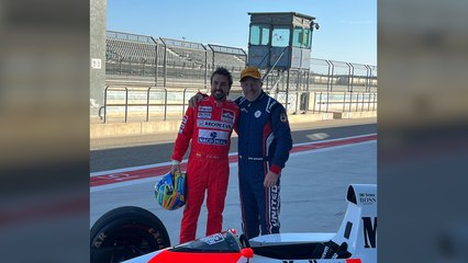 Fernando Alonso se viste de Ayrton Senna en Aragón