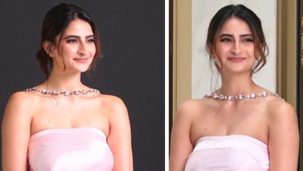 Palak Tiwari Snapped In Her Promising Pink Pretty Look At Signature Armani Style's Christmas Soiree